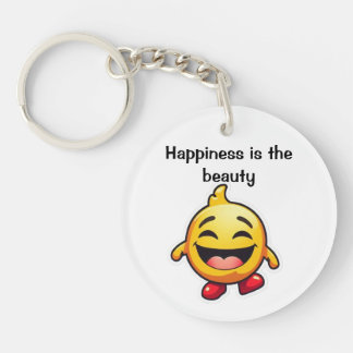 Happiness is the beauty - Gift keychain. Key Ring