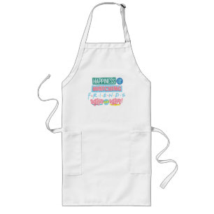 Happiness is Watching FRIENDS™ Again & Again Long Apron