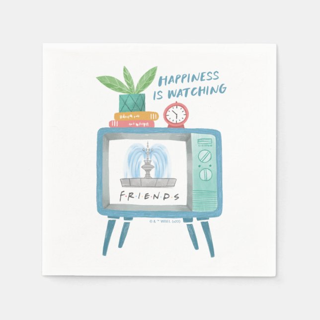 Happiness is watching FRIENDS™ Napkin (Front)