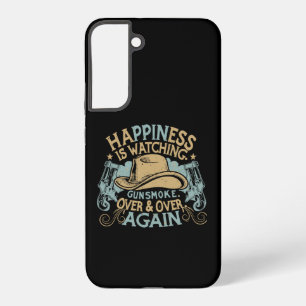 Happiness Is Watching Gunsmoke Funny Cowboy Hat Samsung Galaxy Case