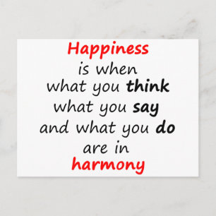 Happiness is when... postcard