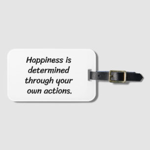 Happiness Luggage Tag