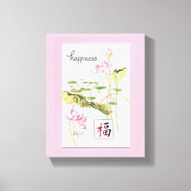 Happiness.  May we all have it. Canvas Print (Front)