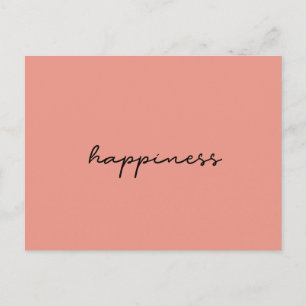 Happiness postcard