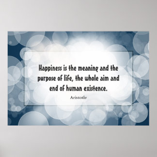 Happiness Poster: Aristotle Poster