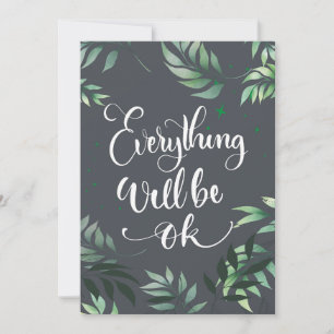 Happiness Quote Everything Will Be Ok Save The Date