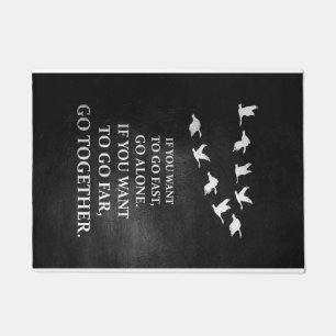 Happiness Quote If You Want To Go Together Doormat