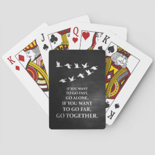 Happiness Quote If You Want To Go Together Playing Cards