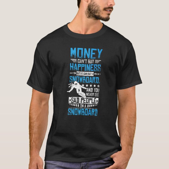 Happiness Snowboarding T-Shirt (Front)
