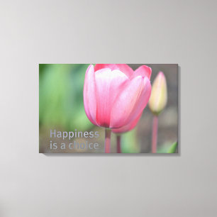 Happiness Tulips Canvas Print