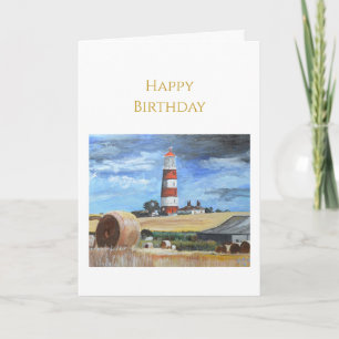 Happisburgh Lighthouse Happy Birthday Card