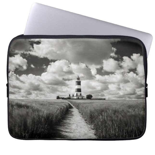Happisburgh Lighthouse Laptop Sleeve (Front)