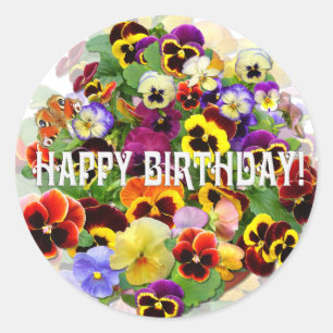 Happpy Birthday Classic Round Sticker