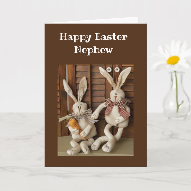 HAPPPY EASTER **NEPHEW** CARD (Small Plant)