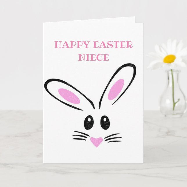 HAPPPY EASTER **NIECE** CARD (Small Plant)