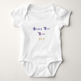 Happu New Year 2015 Hakuna Matata wishes.png Baby Bodysuit