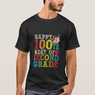 Happy 100 Day Of 2nd Second Grade 100th Day Of Sec T-Shirt