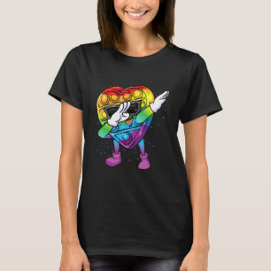 Happy 100 Day Of School Dabbing Fidget Toy Kids 20 T-Shirt