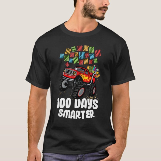 Happy 100 Day of School Smarter - 100 Days of Scho T-Shirt (Front)
