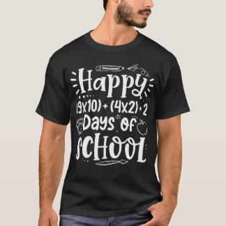 Happy 100 Days Math Equation 100Th Day Of School T T-Shirt