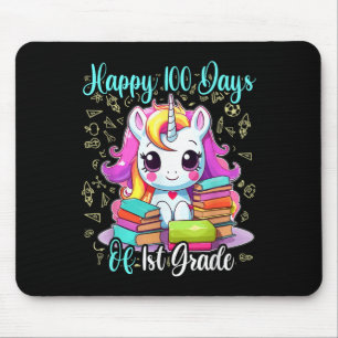 Happy 100 Days Of 1st Grade Teacher 100th Day Scho Mouse Mat