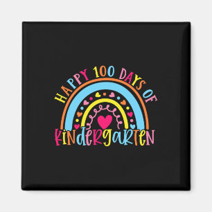 Happy 100 Days Of Kindergarten 100 Day Of School R Magnet