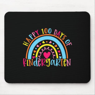 Happy 100 Days Of Kindergarten 100 Day Of School R Mouse Mat