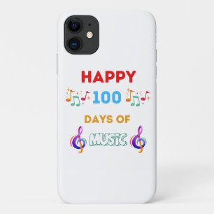 Happy 100 Days Of music iPhone 11 Case
