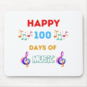 Happy 100 Days Of music Mouse Mat