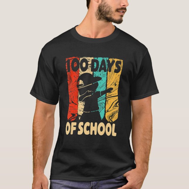 Happy 100 Days Of School 100th Day Dabbing Child K T-Shirt (Front)