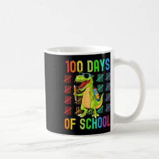 Happy 100 Days Of School 100th Day Dinosaur Dino T Coffee Mug