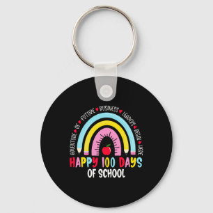 Happy 100 Days Of School 100th Day Of School Key Ring