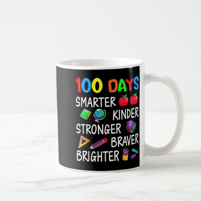 Happy 100 Days Of School 100th Day Of School Kids  Coffee Mug (Right)
