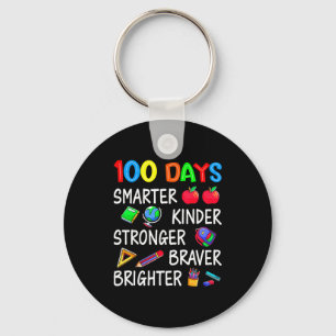 Happy 100 Days Of School 100th Day Of School Kids  Key Ring