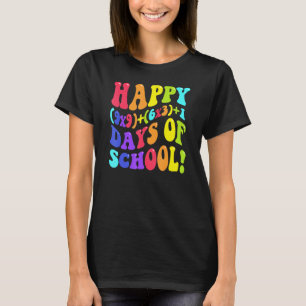 Happy 100 Days Of School 100th Day Teacher Math Fo T-Shirt