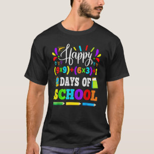 Happy 100 Days Of School 100th Math Equation Teach T-Shirt