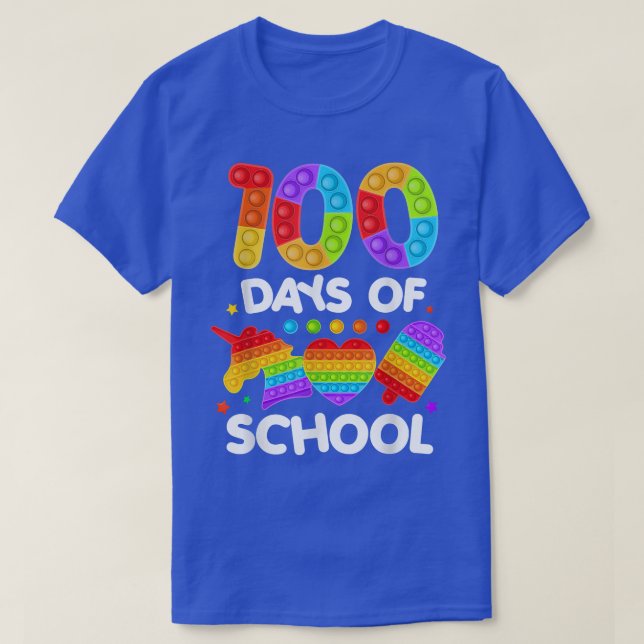Happy 100 Days Of School And Still Poppin 100th Da T-Shirt (Design Front)