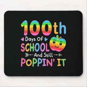 Happy 100 Days Of School And Still Poppin' It Kids Mouse Mat