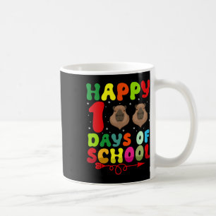 Happy 100 Days Of School Capybara Lover Teacher St Coffee Mug