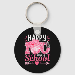 Happy 100 Days Of School Cowgirl 100th Day Of Scho Key Ring