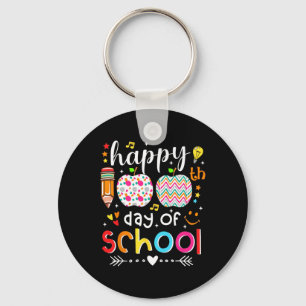 Happy 100 Days Of School Cute Teacher 100th Day Of Key Ring