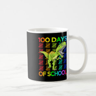 Happy 100 Days Of School For Kids Boys Dinosaur T  Coffee Mug