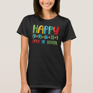 Happy 100 Days Of School For Students Love Math Te T-Shirt