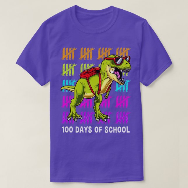 happy 100 days of school Funny 100 Days T-Shirt (Design Front)