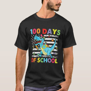 Happy 100 Days Of School Funny Dinosaur Teachers 1 T-Shirt