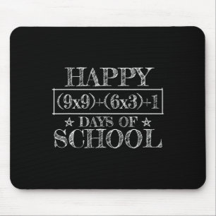 Happy 100 Days Of School Funny Math Equation Teach Mouse Mat