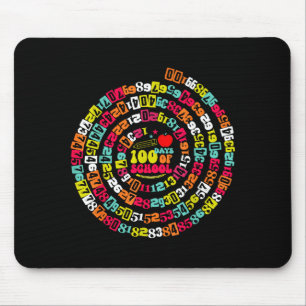 Happy 100 Days Of School Funny Math Teacher Kids N Mouse Mat