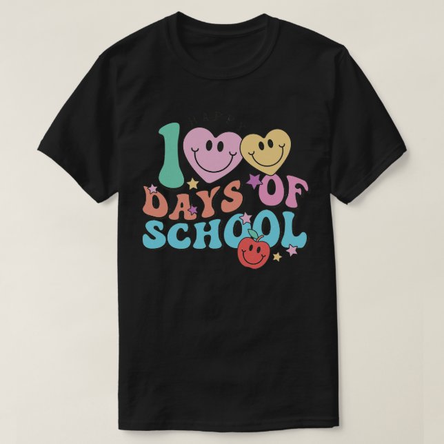 Happy 100 days of School Gift T-Shirt (Design Front)