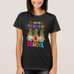 Happy 100 Days Of School Gnomes Teacher Kids 2 T-Shirt