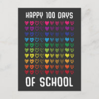 Happy 100 Days Of School Hundred Hearts